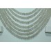 7 Line Real Natural Rainbow Gemstone Diamond Cut Beads String Necklace